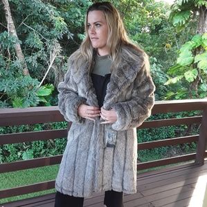 Faux Fur Coat Long